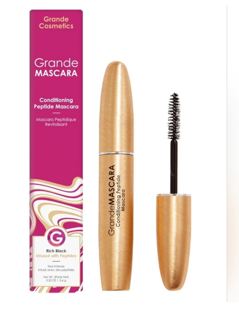 Grande Mascara Conditioning Vitamin Prptides Mascara — Rich Black NIB